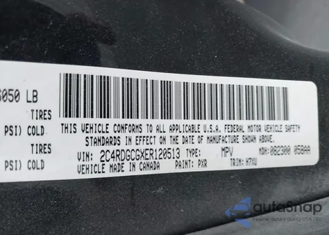 2014 Dodge Grand Caravan Sxt from USA, damaged, VIN 2C4RDGCGXER120513
